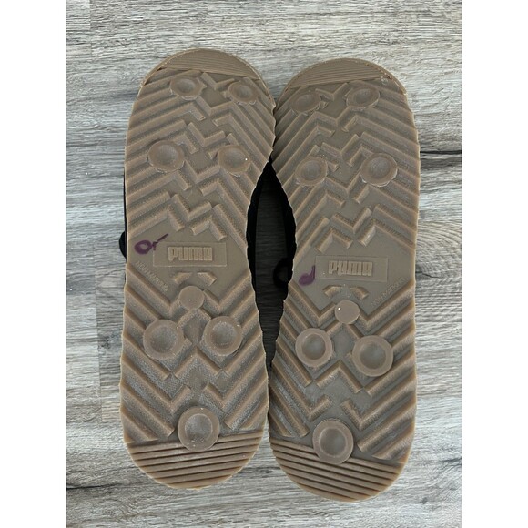 Puma Roma Classic Black Gum Leather Low Mens Shoes Sneakers Size 11.5 US 10.5 UK - Picture 8 of 9